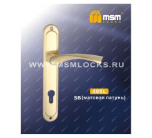 Ручка на планке MSM 405 L SB Матовая латунь
