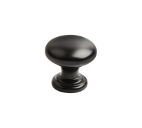 Ручка мебельная 8002 кнопка BLK чёрная А 106