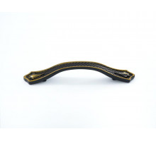 Ручка мебельная 9254 96мм BL+BA чёрный+бронза SKF