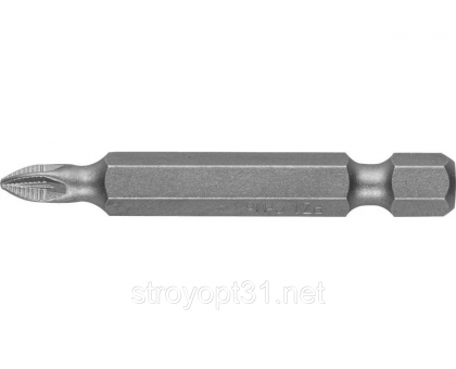 Биты (насадки) ЗУБР МАСТЕР-PH-2х50 хвостовик Е 1/4 (уп/10шт.)
