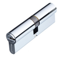 Евроцилиндр Palladium ZN 90 C ET CP (45х45) перф. ключ хром.