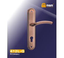 Ручка на планке MSM 412L-G AC (85мм) медь
