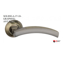 Ручка фалевая Solido A-37-10GR/A.BR-Графит/Ант. Бронза