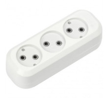 Колодка 3гн. б/з, 10А 2,2кВт,Smartbuy (1/1)SBE-10-3-00-N
