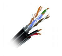 UTP 4PR 24AWG CAT5e + 2x0,75 (с жил.пит.0,75кв мм) уличная витая пара
