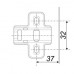 Петля меб. накл. с довод. Boyard H-302 A 02/2410 clip-on