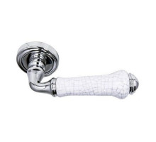 Ручка раздельная Аделли 6308-22CP/White белая/хром