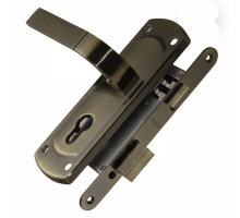 Замок врезной цилиндровый с защелкой в комплекте с ручкой KIT P25 5558 ORION AB